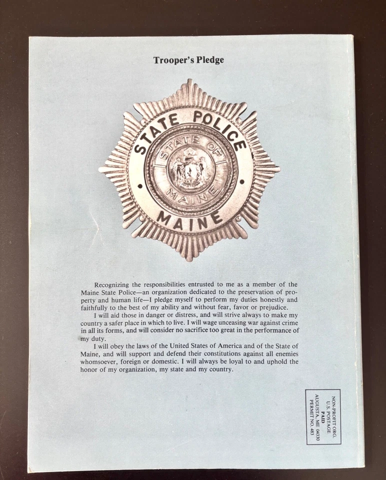 RARE VINTAGE 1983 THE MAINE TROOPER MAGAZINE "A SPECIAL BREED" COL. ALAN H.WEEKS - Image 3 of 4