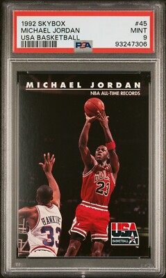93247306 1992 Skybox USA #45 Michael Jordan Chicago Bulls PSA 9 | eBay