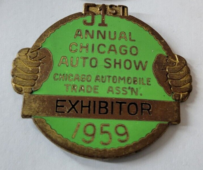 Lot of 7 Chicago Auto Show Exhibitor Pins