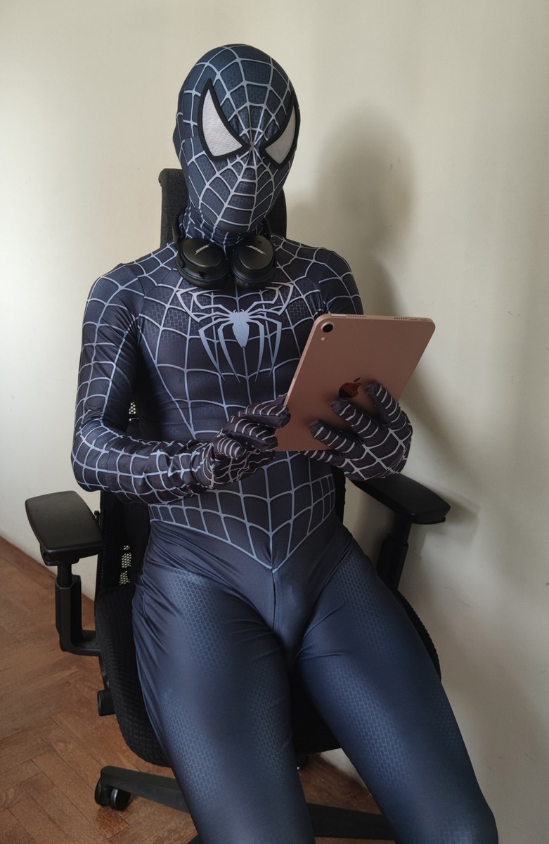 Black Venom Spiderman Cosplay Spider-man Zentai Suit For