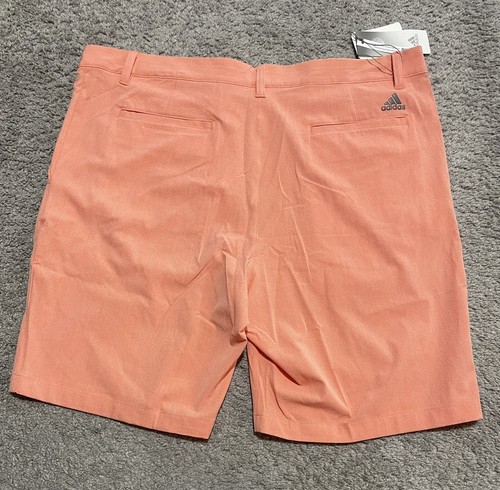 Adidas Crosshatch Coral Fusion Golf Shorts Men's Size 38 HR9053 NWT $75 - Picture 10 of 11