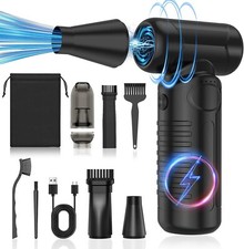 Compressed Air Duster,130000RPM Rechargeable Electric Duster, Keyboard Cleaner