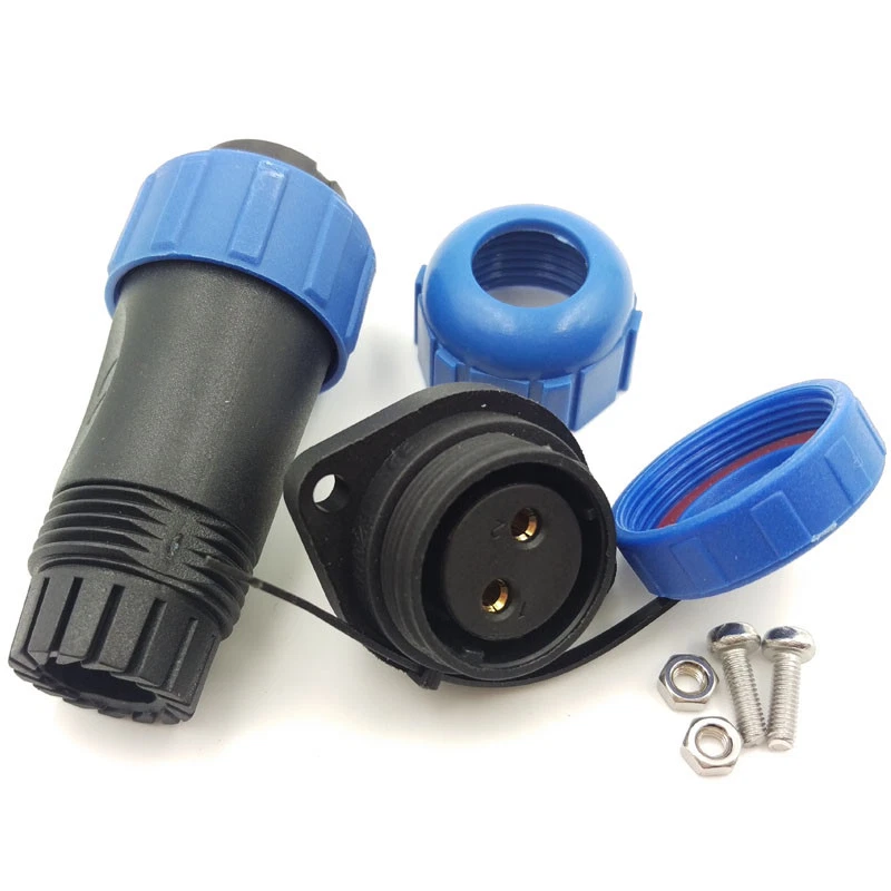 SP21 2Pin Waterproof Electrical Wire Connector,Circular Connector Plug Socket - Image 4 of 4