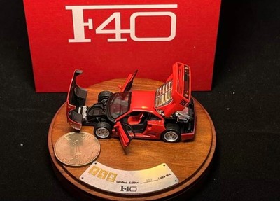 1/64 Pgm Ferrari F40 Luxury Case Specification high-end round case new, unopened