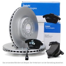 DELPHI Bremsscheiben Ø 257mm Beläge Sensor für FIAT PUNTO 199 ab 07.2014 vorne