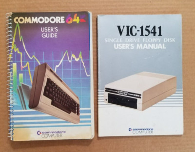 Vintage Commodore 64 Manual 1st Ed 1984  VIC-1541 User's Guides 2nd Edition 1982