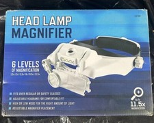 Head Lamp MAGNIFIER JEWELERS Magnifying Visor LED Light 1.5x 2x 3.5x 8x 9.5x 11x