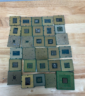 Computer Processors - 1lb 13oz - CPU - Sold as scrap - Bent Pins - Not for Use