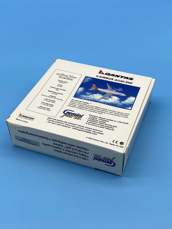 Modelo de avión Gemini Jets 1:400 Qantas Airbus A330-200 VH-EBA Cityflyer (GJQFA378) Foto 2 de 4