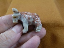 Y-BUR-19 gris rojo blanco burro burro mula estatuilla jabonera burros burros