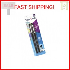 Paper Mate Flair Felt Tip Pens, Medium Point 0.7mm , Black, 2 Count