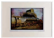 Steam Trains 182016 Blue Peter Prepares For The Trip Back To Edinburgh Watercol