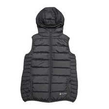 Peter Storm Grey Sleeveless Hooded Quilted Gilet Uk Women's Size 10 Cc263