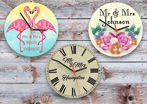 Personnalise Horloge Cadeau De Mariage Personnalise Avec Nom Et