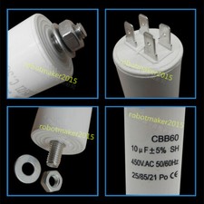 ACS Industrial Capacitors CBB61 Capacitor 450V 1/1.2/1.5/1.8/2/2.5/3/ 3.5/4/4.5/5/6/7/8/10/12/15/18/20UF Electronic Starter Fan Air Conditioning(450V 1UF General Purpose Industrial AC 1 5/8 In Shaft Diameter Motors - Foto 2