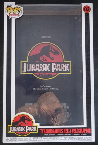 Funko Pop! Movie Poster: Jurassic Park Tyrannosaurus Rex & Velociraptor #03