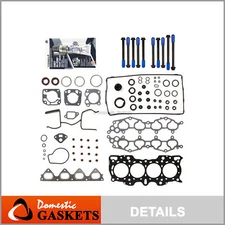 Fits 90-01 Acura Integra GS LS RS 1.8 DOHC MLS Head Gasket Set Bolts B18A1 B18B1