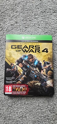 Gears of War 4 Xbox One Ultimate Edition Steelbook Rarität Sammeln 