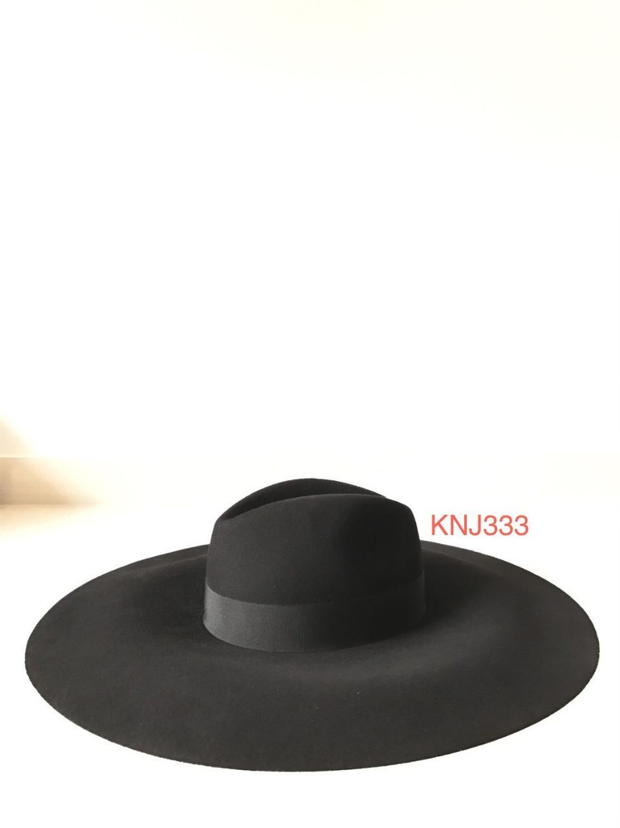 【送料&関税込】Saint Laurent Fedora Hat Saint Laurent Paris runway HEDI SLIMANE Fedora hat rabbit