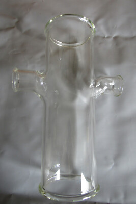 NOS Schott Kimax 6522-4015 4'' x 1 1/2'' Double T Tee ACID Drainline Pipe Glass