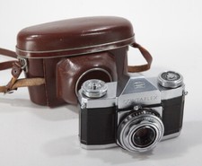 ZEISS CONTAFLEX I, 45/2.8 TESSAR, STUCK SHUTTER  DIAPHRAGM, AS-IS/219193