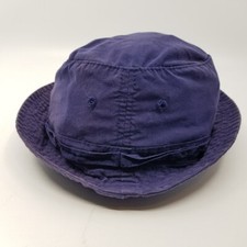 Carters Solid Flip Bucket Hat Cap Unisex Blue Toddler Size 2-4 years