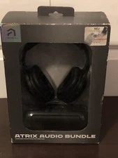 Atrix Audio Bundle - Black Wireless Headphone & Speaker - Bluetooth in Box