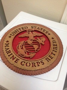 Us Marine Corps Usmc Retired Veteran Laser Cut Wooden Wall