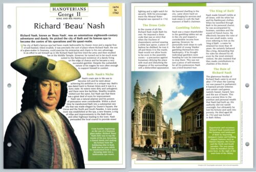 Richard 'Beau' Nash - 1674-1762 Hanoverians Atlas Kings & Queens Of GB Maxi Card - Picture 1 of 1