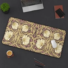 William Morris Pimpernel Floral Fine Art Nouveau Desk Mat Decor Mouse Pad Large