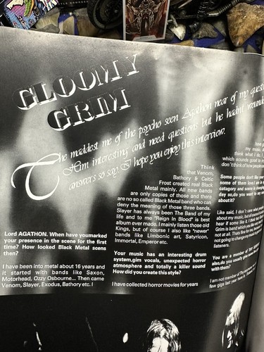 GOTHIC AND MACHINES #1 MAGAZINE AMORTIS FLESHGRIND LUX OCCULTS PROFANUM METAL + - Foto 9 di 16