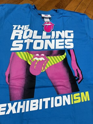 The Rolling Stones EXHIBITIONISM Tシャツ Rolling Stones Exhibitionsm Shirt XL Nashville Blue Bags Swag Tour