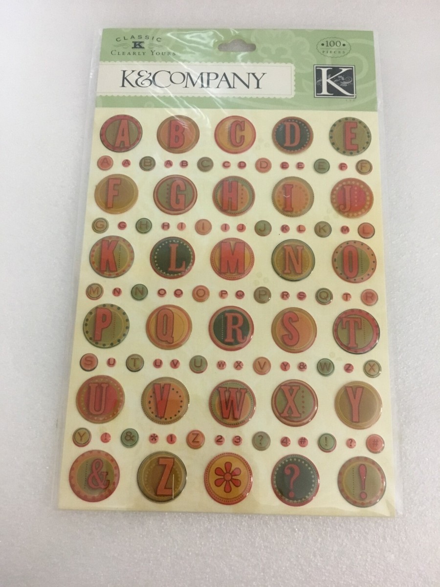 K&Company K&Co Scrapbooking Clearly Yours Epoxy Sticker