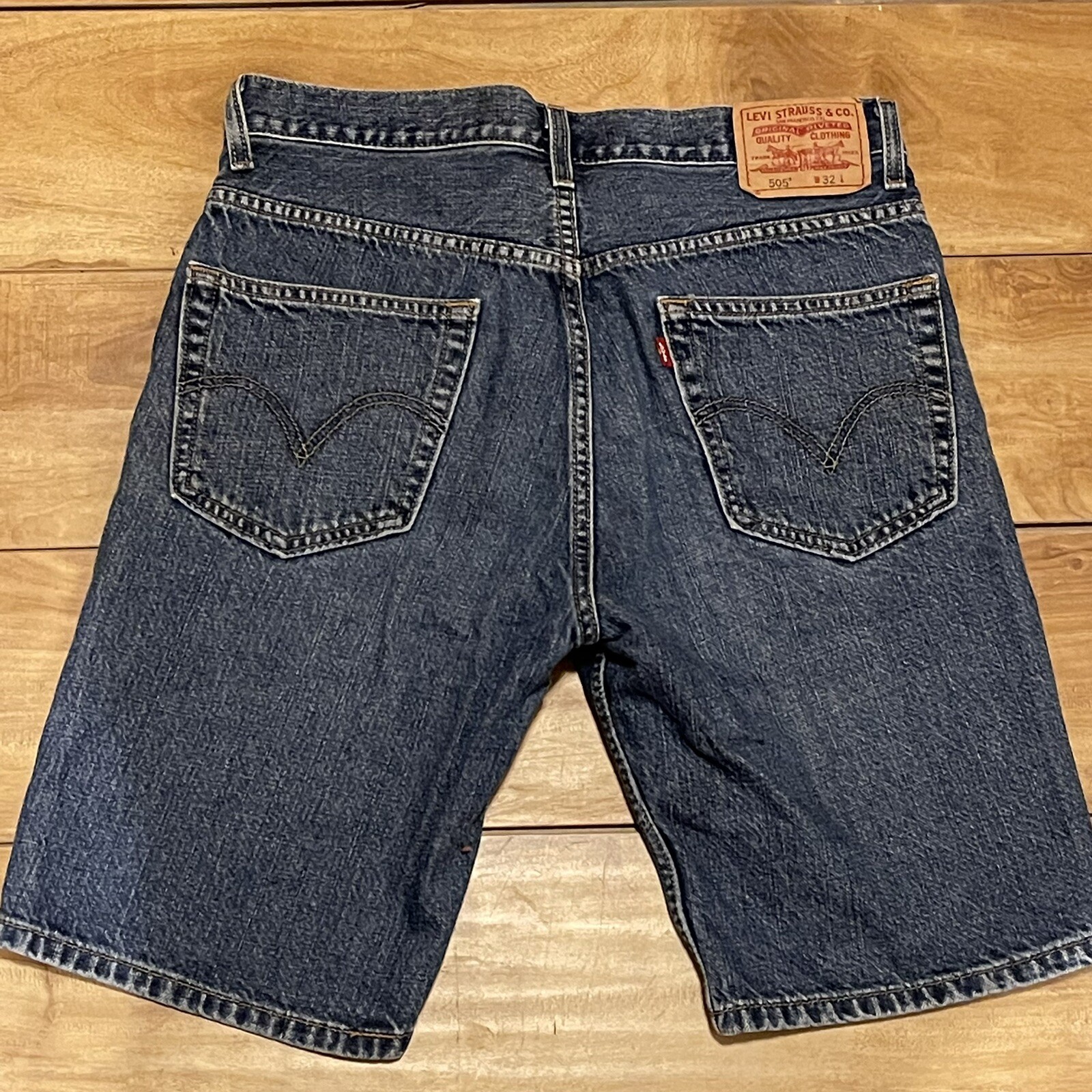 Levi’s Denim Shorts 32 Waist Cotton 505 Style eBay
