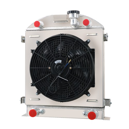 3 Row Radiator Shroud Fan For Ford Model Base 3.3L L4 Flathead Engine 1928 1929 - Foto 2 di 9