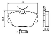Original Textar Bremsklötze vorne Mercedes Benz Taxi 190 W201 Bremsbeläge 21055