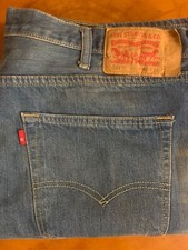 1990 s Levis 501 XX Button Fly Mens Jeans 40x32 Straight Faded Wash Blank Tab