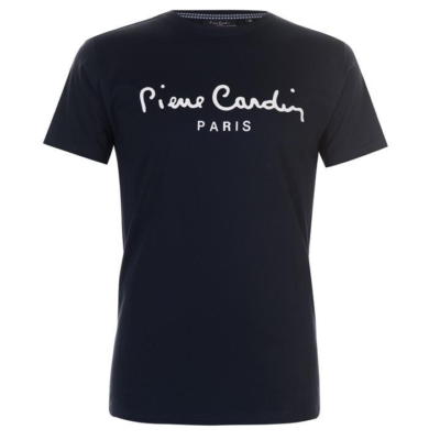 PIERRE CARDIN CLASSIC T-SHIRT BLAU PREMIUM HERREN HEMD POLO RUNDHALS TOP VINTAGE