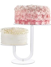 Cake Stand 2 Tier Stylish Clear Cake Tree Acrylic Cupcake Tower M577 