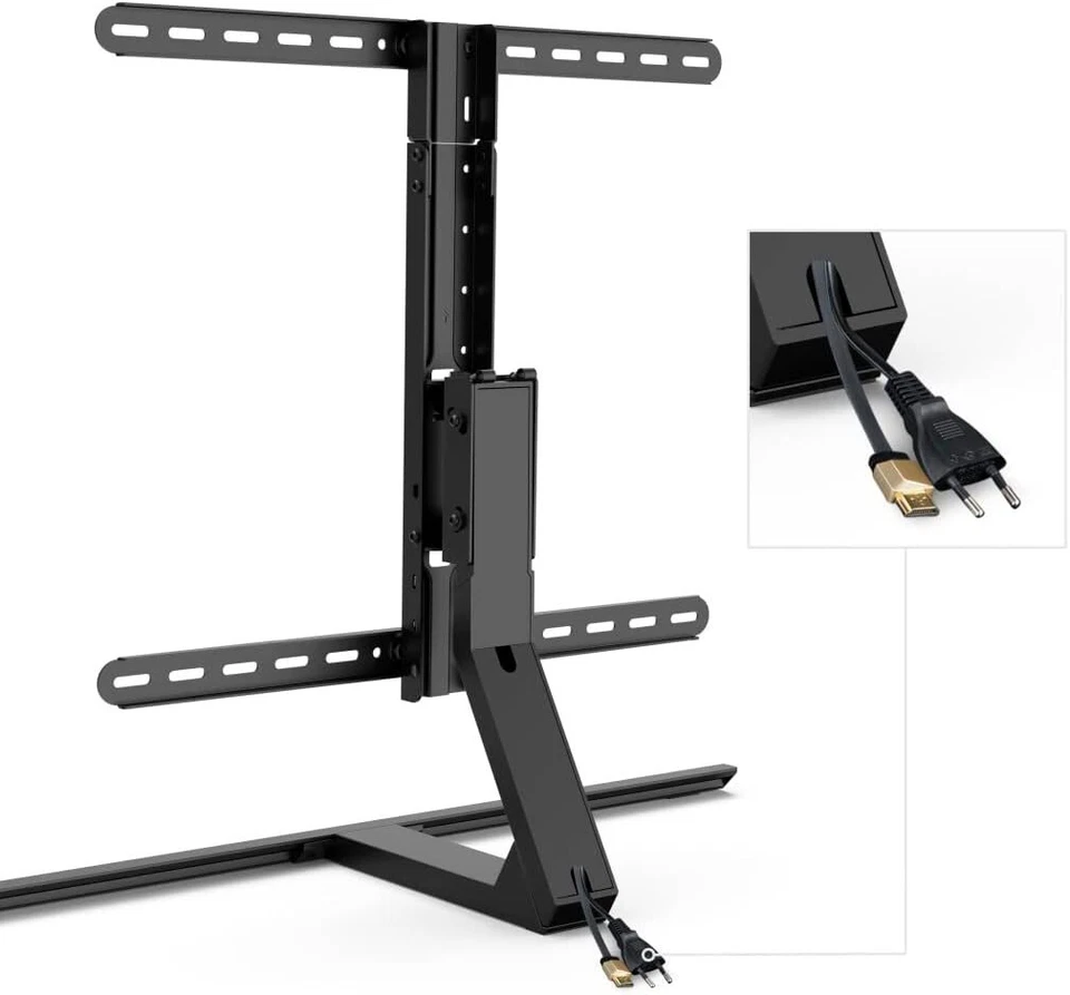 Design TV Standfuß 32"- 65" Hama 220869 höhenverstellbar neigbar schwenkbar 40kg - Bild 4 von 4