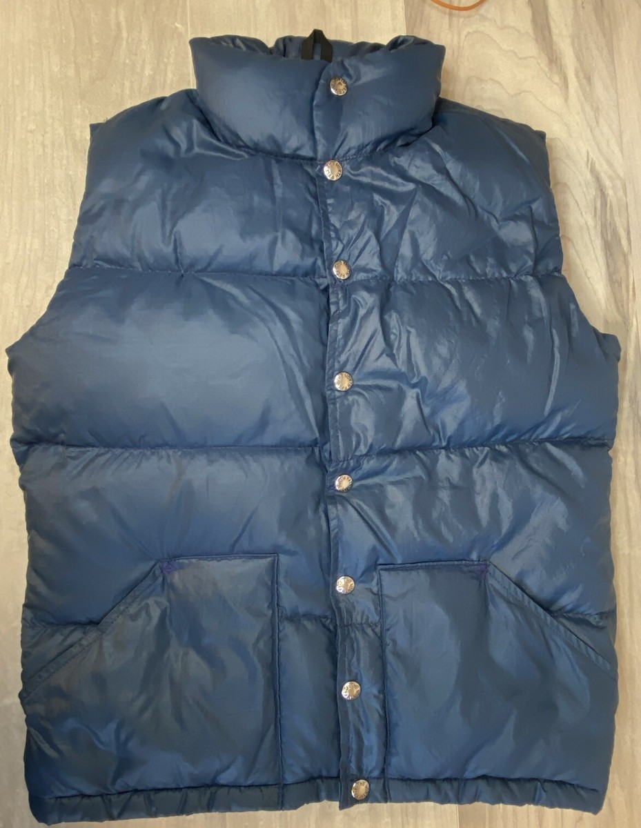ジャケット・アウター 1970s THE NORTH FACE  puffer vest Vintage 70s The North Face Brown Label Blue Puffer Vest