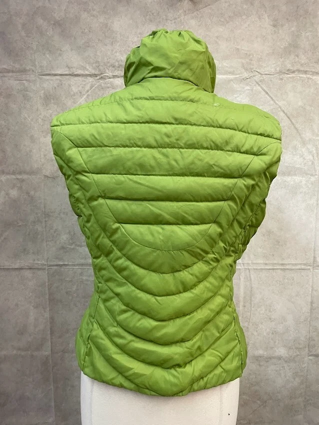 Be by Blanc Noir Women's Full Zip Puffer Vest Green Quilted - Image 3 of 4