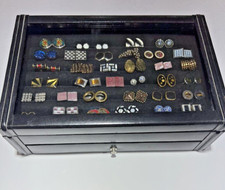 Over 60 Fashionable Cufflinks in Large Display Box