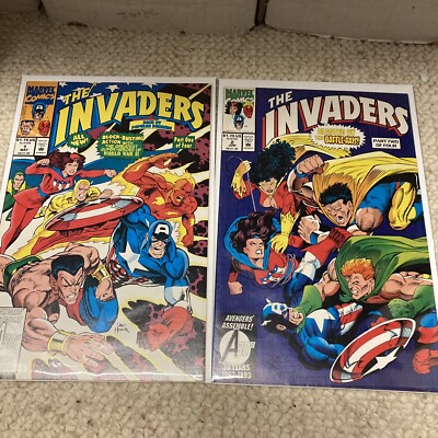 MARVEL Comic THE INVADERS #1 And 2 - 1993