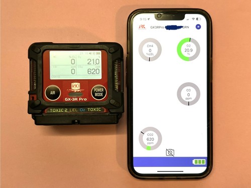 RKI Instruments GX-3R Pro Gas Detector Bluetooth w/ car and wall-to-car adapters - 第 8/10 張圖片