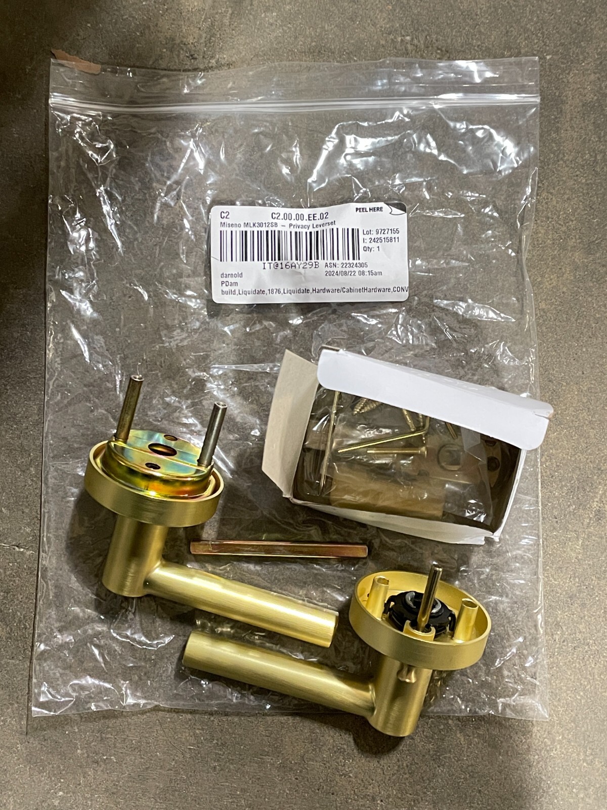 Miseno - Privacy Door Leverset - #MLK3012SB-image