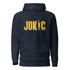 NICOLA JOKIC SILHOUETTE LOGO LETTER UNISEX HOODIE DENVER NUGGETS MVP NBA FINALS
