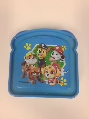 PAW PATROL GREEN AND BLUE SANDWICH CONTAINER