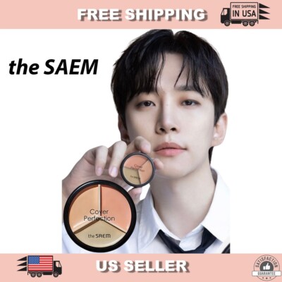 The SAEM Cover Perfection Triple Pot Concealer 01 Correct Beige- Korean Cosmetic