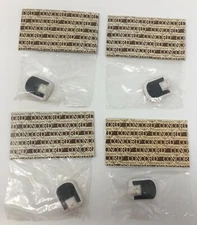 Lot of 4 NOS Concord Dollhouse Miniatures Black & White Bathroom Scales